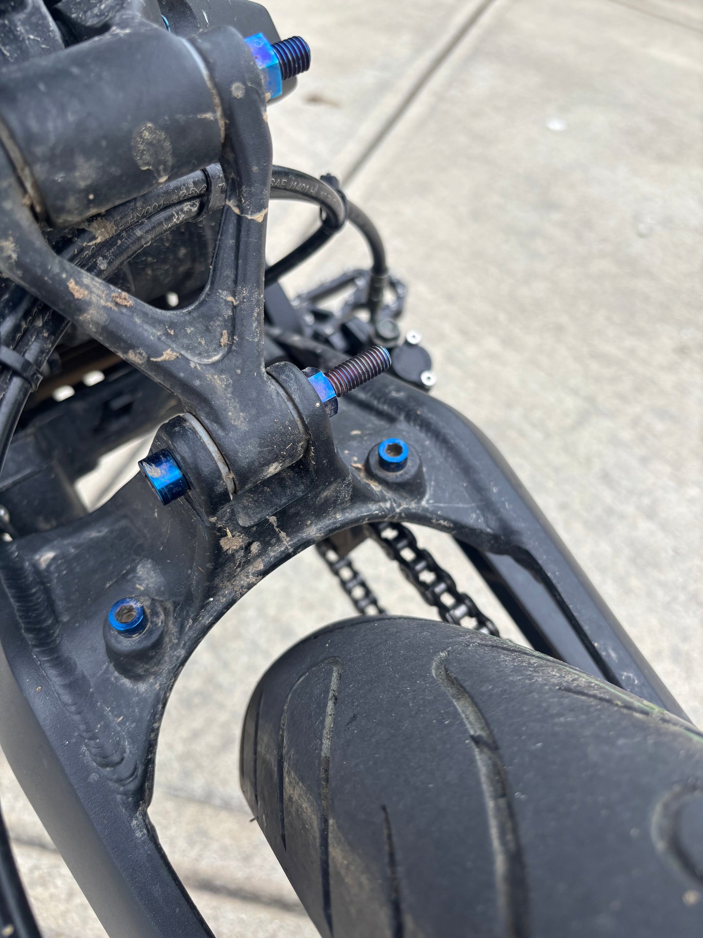 Talaria Fender Titanium Bolts.