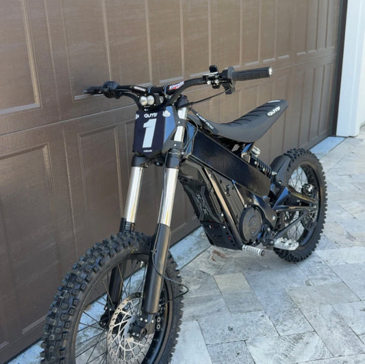 E-Moto Fork Wrap (Reflective Chrome) | Universal E-Bike Fork Protection Wrap