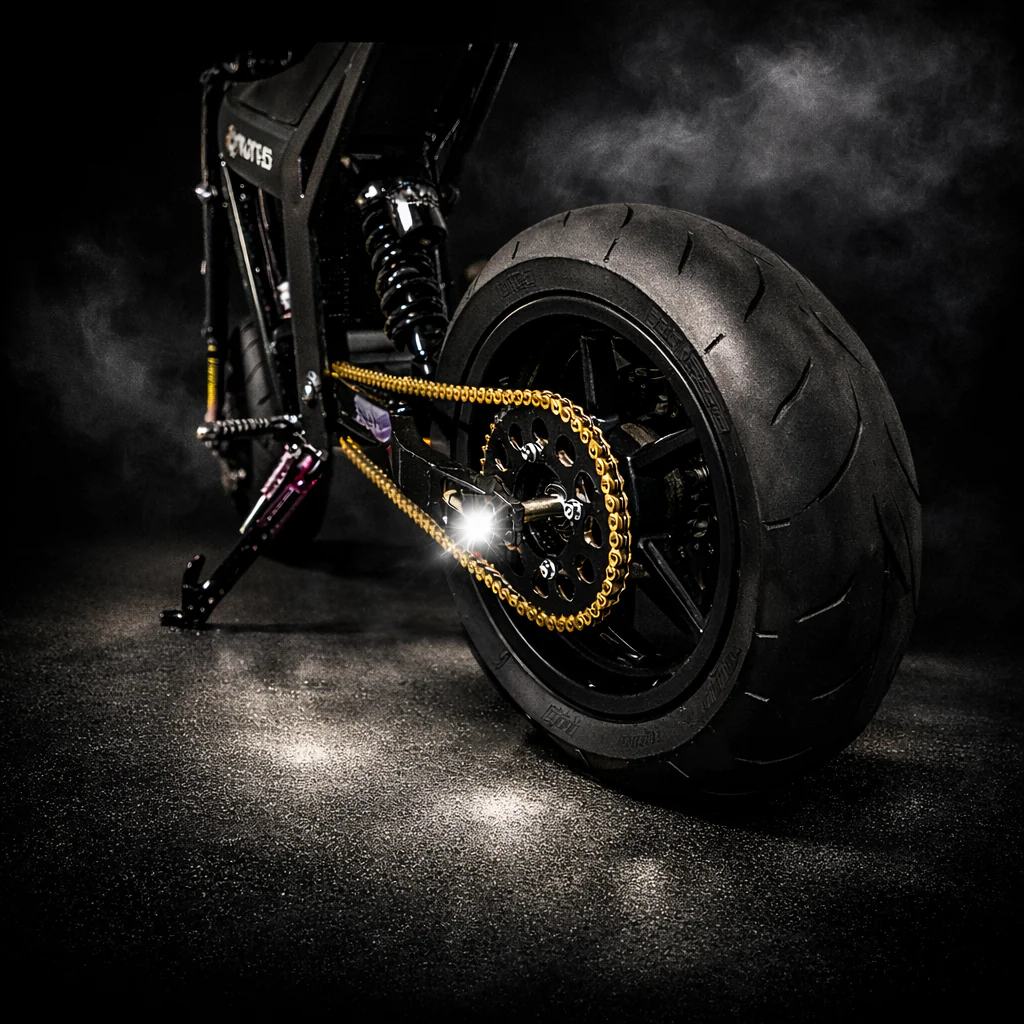 17" Universal Mini E-Moto Supermoto Wheel Set