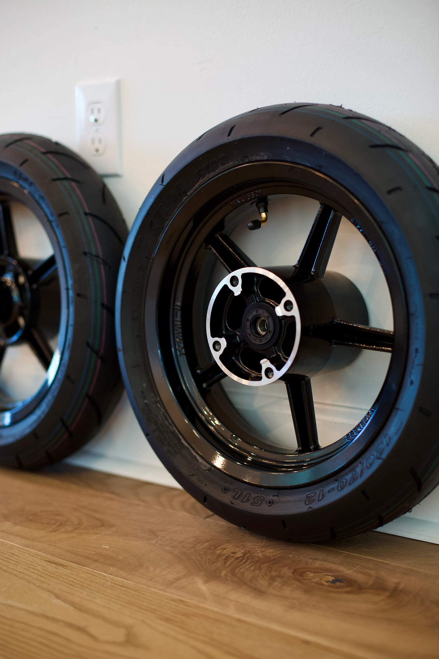 17" Universal Mini E-Moto Supermoto Wheel Set